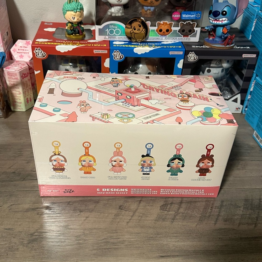POP MART - CRYBABY Crying Again Series - Vinyl Face Plush - WHOLE FULL SET